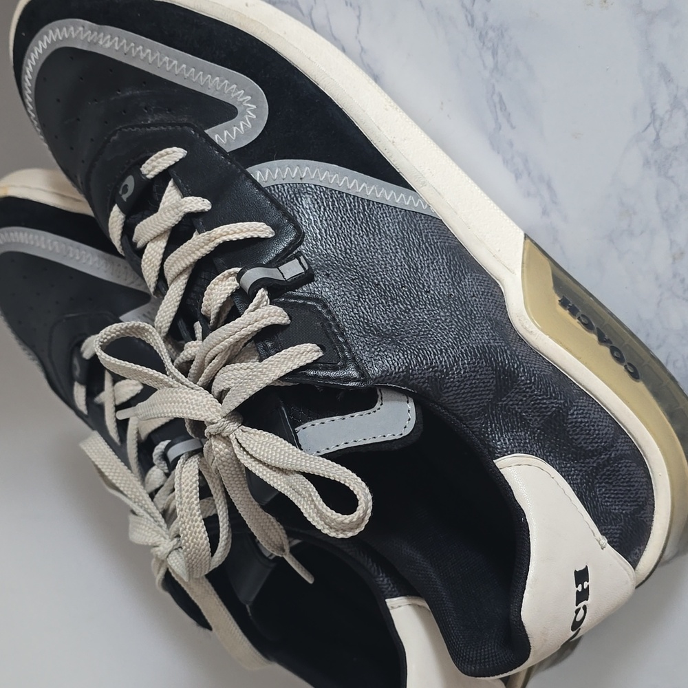 Coach 1941 Black Citysole Signature Court Sneakers - Picture 7 of 11